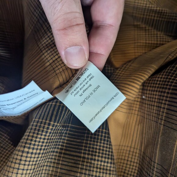 WON HUNDRED - Plaid check shirt - Sz M - Picture 7 of 7